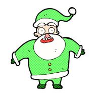 comic cartoon shocked santa claus N3