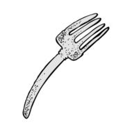 comic cartoon fork N7