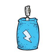 comic cartoon spray can N17