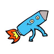 comic cartoon happy rocket N3