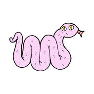 funny comic cartoon snake N8