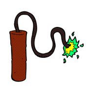 comic cartoon dynamite burning N3
