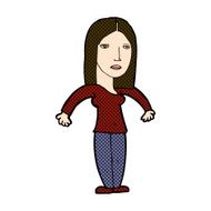 comic cartoon annoyed woman N41