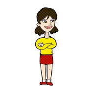 comic cartoon smug woman N5