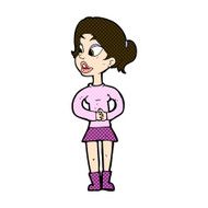comic cartoon girl talking N3