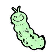 comic cartoon caterpillar N3