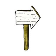 comic cartoon sign post N10