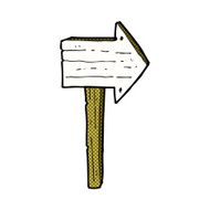 comic cartoon sign post N11