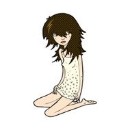 comic cartoon pretty girl N23