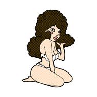 comic cartoon pin up girl N3