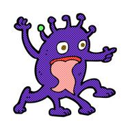 comic cartoon weird little alien N5