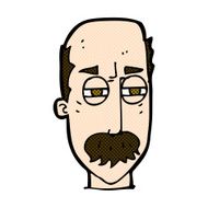comic cartoon annoyed old man N14