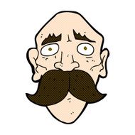 comic cartoon sad old man N5