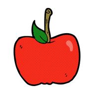 comic cartoon apple N18