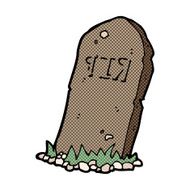 comic cartoon spooky grave N13