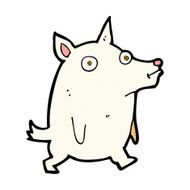 comic cartoon funny little dog N4