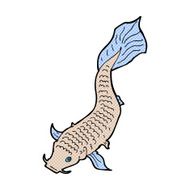 comic cartoon fish N26
