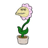 comic cartoon monster flower N3