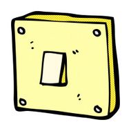 comic cartoon light switch N3