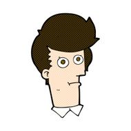comic cartoon staring face N3