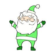 comic cartoon happy santa claus N7