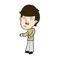 comic cartoon shocked man N24