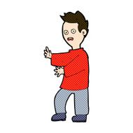 comic cartoon shocked man N26