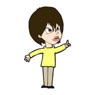 comic cartoon woman arguing N3