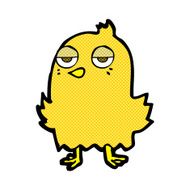 comic cartoon bored bird N3