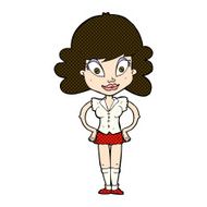 comic cartoon pretty woman N55