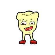 comic cartoon yellow tooth