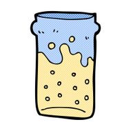 comic cartoon pint of beer N3