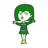 comic cartoon vampire girl N48