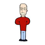 comic cartoon annoyed balding man N3