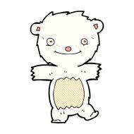 comic cartoon polar bear cub