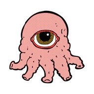 comic cartoon alien head N3