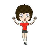 comic cartoon pretty girl N25