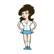 comic cartoon pretty woman N57