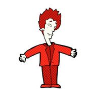 comic cartoon happy vampire N9
