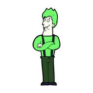comic cartoon happy vampire N10
