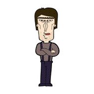 comic cartoon angry man N19