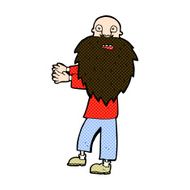 comic cartoon bearded old man N9
