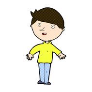 comic cartoon happy man N94