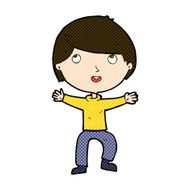 comic cartoon happy boy N48