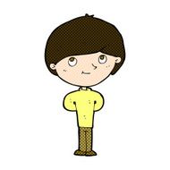comic cartoon happy boy N49
