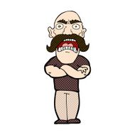 comic cartoon angry man N21
