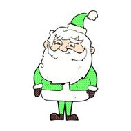comic cartoon santa claus N41