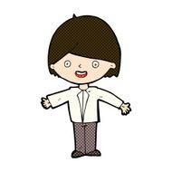 comic cartoon happy man N99