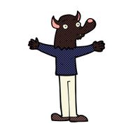 comic cartoon friendly werewolf N3