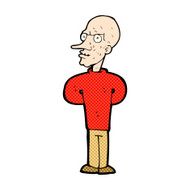 comic cartoon evil bald man N3